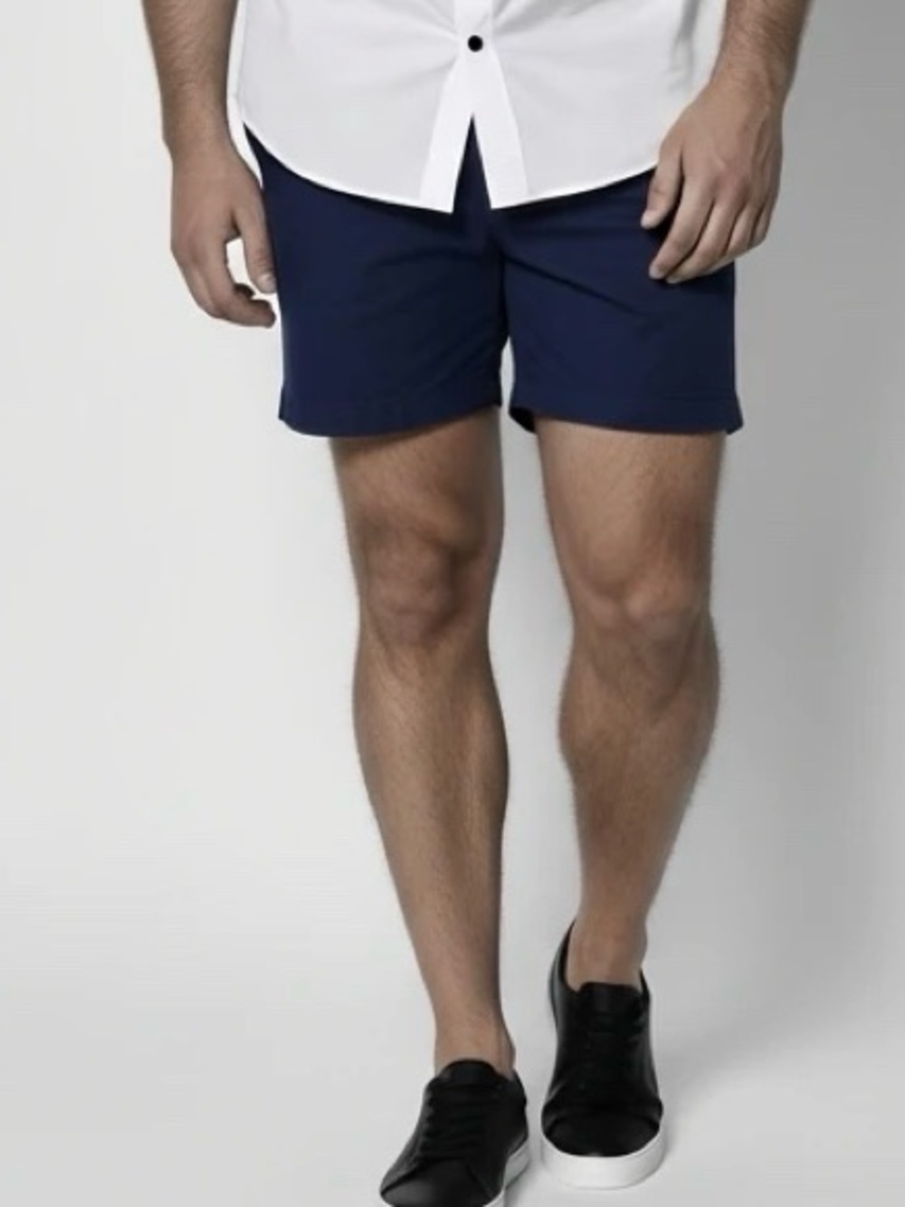 Nautica Navy Blue Chino Flat Front Shorts